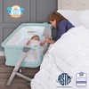 Dream On Me Skylar Bassinet and Bedside Sleeper in Mint,