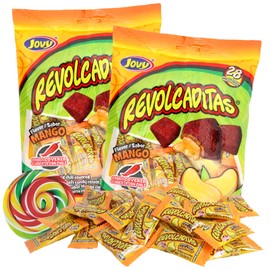 Spicy Mexican Candy, Mango Flavored Hard Candies with Chili Powder, Individually Wrapped Sweets, 6 Ounces, (Pack of 2)