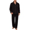 Vulcanodon Mens Fleece Pajama Set, Soft Warm Long Sleeve Sleepwear
