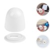 ARTIBETTER Toilet Bowl Bolt Covers 6pcs Round Plastic Caps White