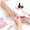 Cuenco de Manicura Transparente Recipiente para Remojar las Uñas para