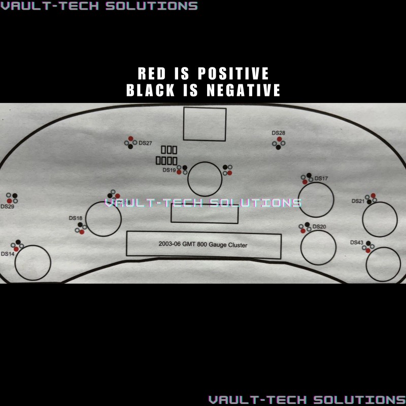 Vault-Tech Solutions Purple 12 Pc Led Gauge Cluster Upgrade Kit