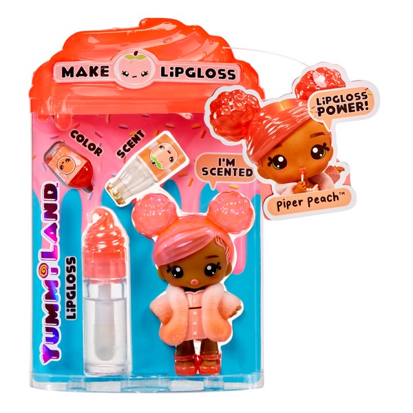 Yummiland Lipgloss Doll- Piper Peach, Ages 4+