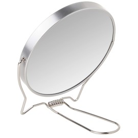 Goody Two-Sided Makeup Mirror with Stand - 1X and 3X Dual Sided Magnification - Lightweight & Portable Table Top Magnifying Vanity Mirror