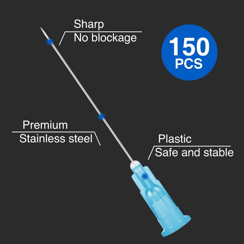 150 Pack 23 Ga 1.5 Inch Luer Lock, Lab Accessories,