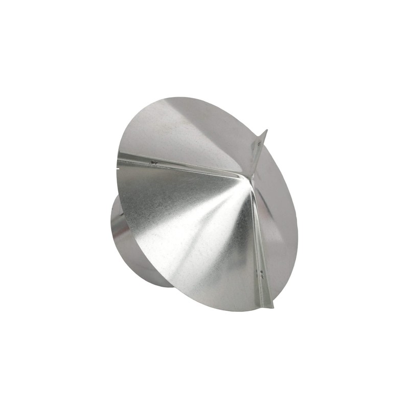 Cone Top Chimney Cap with Screen (9 Inch), Silver