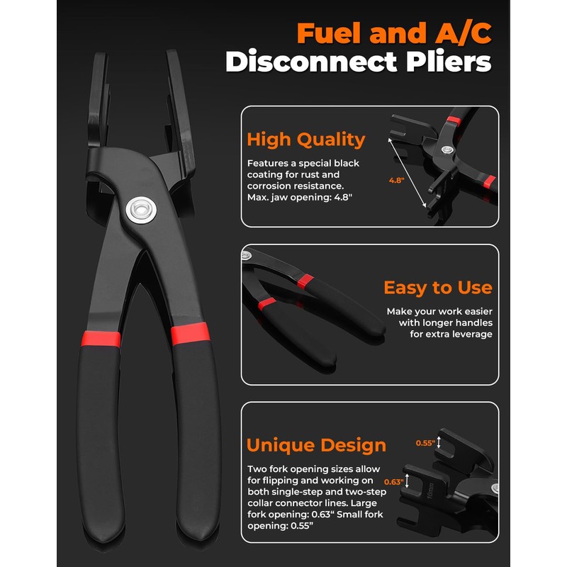 MateAuto 45 Piece Fuel Line Disconnect Tool Set