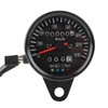 60mm Black Motorcycle Odometer Speedometer Gauge with indicator