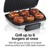 Hamilton Beach Electric Indoor Grill, 6-Serving, Large 90 sq. in.