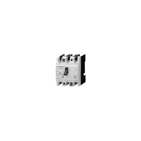 Mitsubishi Electric NF30-FA 3P 10A No Fuse Circuit Breaker FA Series for Control Panel, Vertical Dimensions 2.8 inches (72 mm), Simple Back Wiring