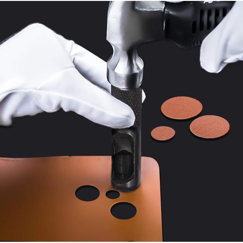 Spurtar 9 Piece Hole Punch Set 2.5-10 mm Hole Punch
