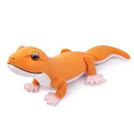 lilizzhoumax Fat Tail Gecko Plush Toy, 15.7 Inch Simulated Animal, Kawaii Gecko Cuddly Toy, Realistic Plush Reptile Toy for Wild Animals, Gift for Children, Stuffed Toy, Birthday Gift, Orange
