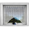 Net Curtain Jardiniere, White Nets Lace Ready to Hang, Ellie,