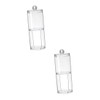 Zerodeko 2 Pcs Household Swab Organizer Double Layer Cotton Pad