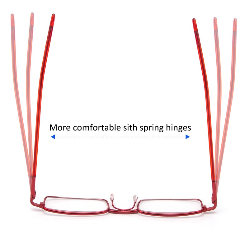 REAVEE 3 Pack Slim Pen Reading Glasses Small Tube Stylish
