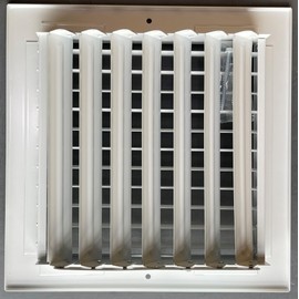 8" x 8" Adjustable Blade Sidewall Ceiling Register Vent Cover Diffuser Heavy Duty Stamped Steel (Listed Size is for Duct Opening or Inside Measurement)