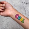 4 x 'Cool' Temporary Tattoos - Water Resistant, Skin-Safe, Non-Toxic