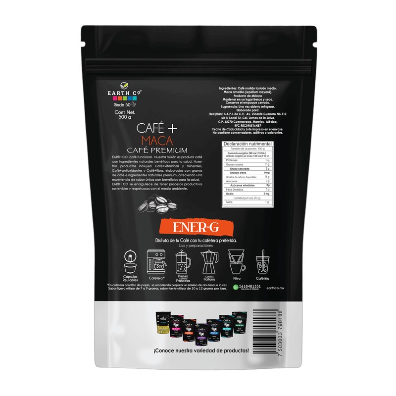 Earth Co | Café + Maca Ener-G | Más Energía