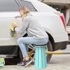 ALEVMOOM Portable Telescoping Stool Collapsible Stool with Cushion & Bag,