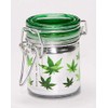 Airtight Glass Mini Storage Jar Set of 3 - Green