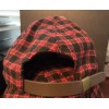 Time And Tru Women's Mini Check Adjustable Baseball Cap/Hat Black/Red