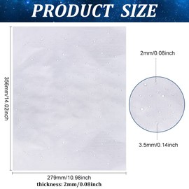 FINGERINSPIRE 6 Sheet Glitter Hotfix Rhinestone Iron on Crystal Rhinestone Decals 2mm & 3.5mm Flat Round Rhinestone Transfers Patches Hot Melt Sparkle Decals for Women Men Clothing Embellishment