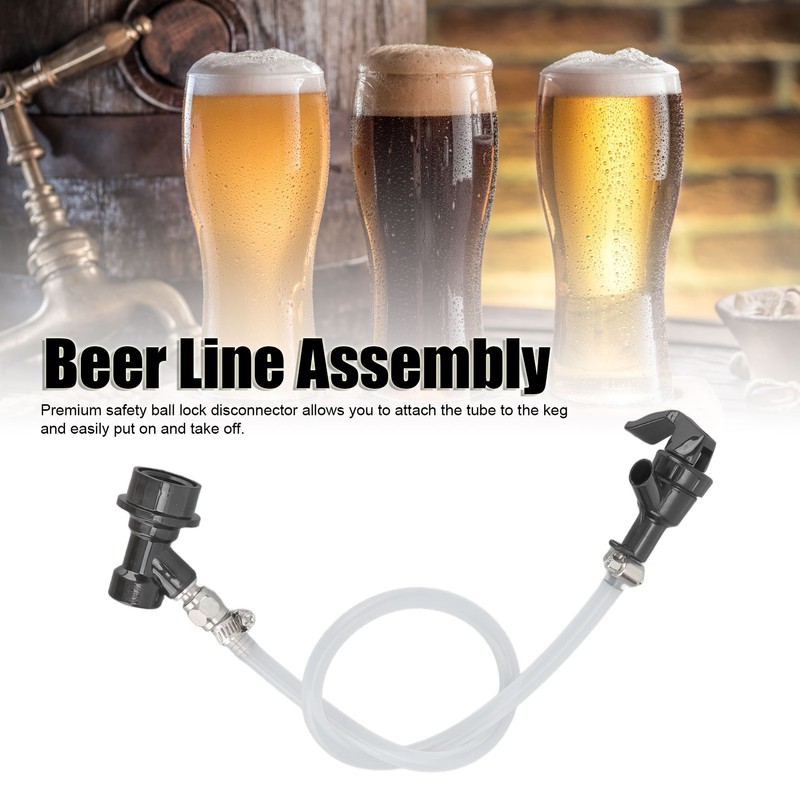 Ball Lock Beer Line Assembly Liquid Line Picnic Tap Ball