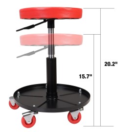 Torin ATRHL6201B Heavy Duty Rolling Pneumatic Creeper Garage/Shop Seat:250 LBS