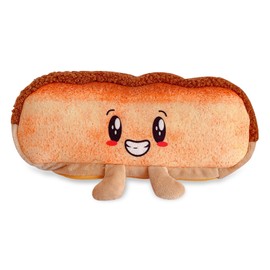 KASESSS Kawaii Plush Pencil Case Girls Cute Pencil Case Aesthetic Pencil Case Toast Bread Shape Pencil Case Unisex for School Pencil Case Gifts for Children, Brown, yellow, pencil case