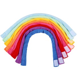 Hicarer 8 Collares Masticables para Niños y Niñas Tela de Felpa Francesa Suave y Absorbente Collares Masticables Sensoriales para Dentición Alternativa a Masticar la Ropa