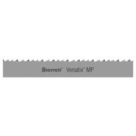 Starrett Versatix MP Band Saw Blade, Bimetal, Intenss Tooth, Raker Set, Positive Rake, 108" Length, 1" Width, 0.035" Thick, 10-14 TPI