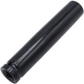 1/2" Drive by 21mm Deep Impact Socket, Heat-Treated CR-V Steel 6" Length, 6-Point Metric Size (21mm)