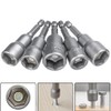 Gasea10pcs Magnetic Hexagon Socket, 6-15mm Nut Setter Driver Drill Bit