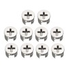 uxcell 10 Pcs Furniture Cam Lock Nut Connectors Fittings 15x12mm