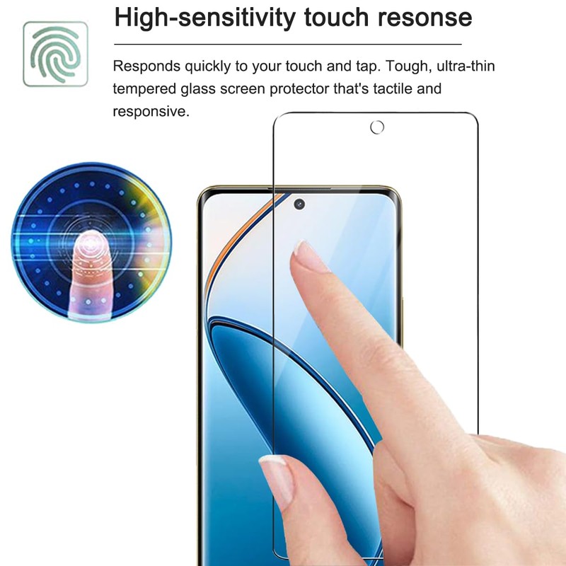 carinacoco 3 Pack Elastic Skin Screen Protector for Realme 12