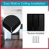 TURvent 10x10 Vent Cover (duct opening) - Black HVAC Return