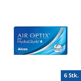 Air Optix plus HydraGlyde Monatslinsen weich | 6 Stück | BC 8.6 mm | DIA 14.2 mm | +00.75 Dioptrien