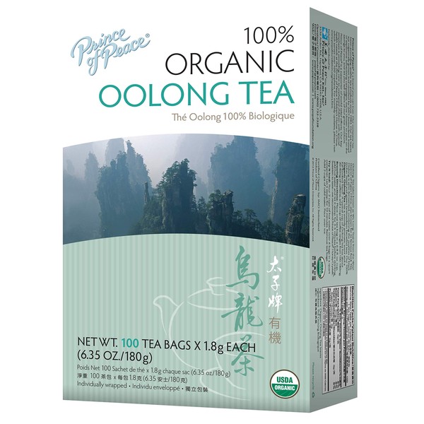 Prince of Peace Organic Tea, Oolong, 100 Tea Bags