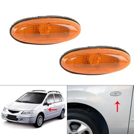 SENHONGTECH Car Side Marker Light Fender Light Repeater Lamp Indicator for MAZDA 323 626 MPV PREMACY MX-6 Tribute B01W51120