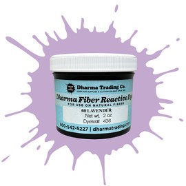 Dharma Fiber Reactive Procion Dye - The #1 Dye for Tie-Dye & Ice Dye. Vibrant, Permanent Colors Trusted by Professionals & Hobbyists Since 1969 (Lavender PR60, 2 oz.)