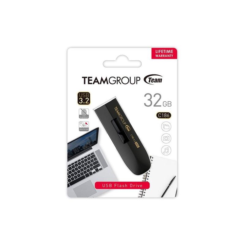 Team Group 32GB C186 USB 3.2 Gen 1 Flash Drive