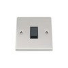 Light Switch 1 Gang - Satin Matt Chrome - Square