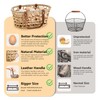 LGENHOOM Farmhouse Water Hyacinth Egg Baskets for Collecting Fresh Eggs