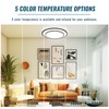 Wheatronic 2 Pack Black LED Flush Mount Ceiling Light Fixture