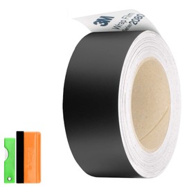 EZAUTO WRAP 4 inches x 25 Feet Matte Black 3M 2080 Vinyl Wrap Kit for Black Out Chrome Delete Window Trim Door Trim with Tool Kit