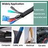 ETOPARS 19 mm Self-Closing Cable Sleeve, Braided Hose, Split Hoses,