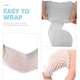 Toddmomy 1 Roll Elastic First aid Accessories Elastic First aid net Tubular Athletic Tape wrap mesh Fixing Tape wrap Tube Bandages Retainer White Spandex Sports