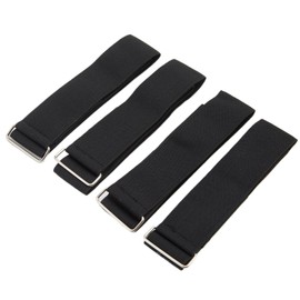 4-Pack Adjustable Ladder Strap – Heavy Duty Hook & Loop Tie Down Straps for Ladder, Truck, RV, Boat – 33" x 2" Reusable Securing – Multi-Purpose Fastening Straps