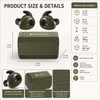 Shooting Earplugs for Hearing Protection – Bluetooth Noise Reduction Earbuds