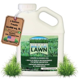 Bettr Lawn Liquid Lawn Aerator – Soil Activator & Clay Conditioner with Humic and Fulvic Acids – Grass Root Booster & Nutrient Enhancer, Improves Lawn Health & Penetrates Compacted Soil – 1 Gallon